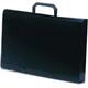 Τσάντα σχεδίου πλαστική 27x38x4 cm με κουμπί μαύρη